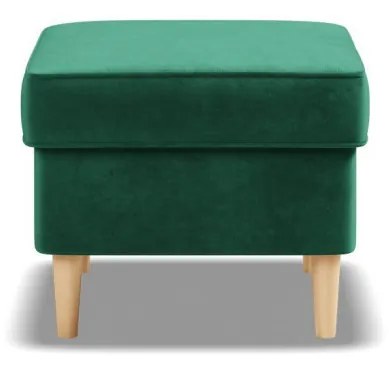 Uszak lábtartó, bársony, zöld