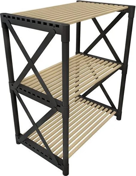 Pls fali polc, fekete, 54 cm – TR282PTR1166