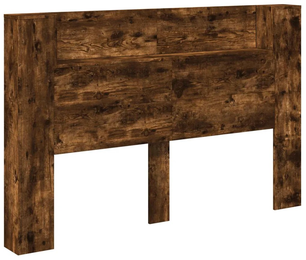 Fejtámla polcokkal Füstölt tölgy 160 x 16,5 x 103,5 cm Faanyag