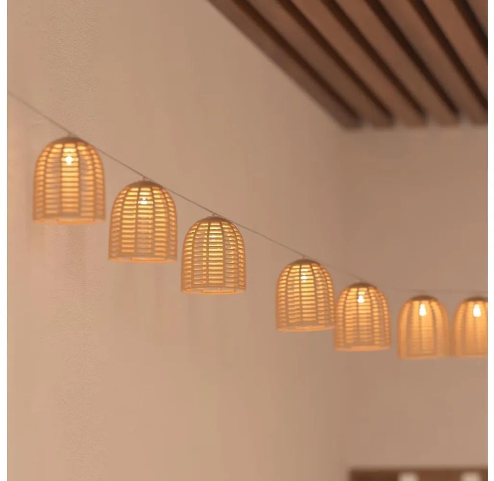 Atmosphera - LED napelemes dekorációs lánc AIA 10xLED 3,35m IP44 meleg fehér