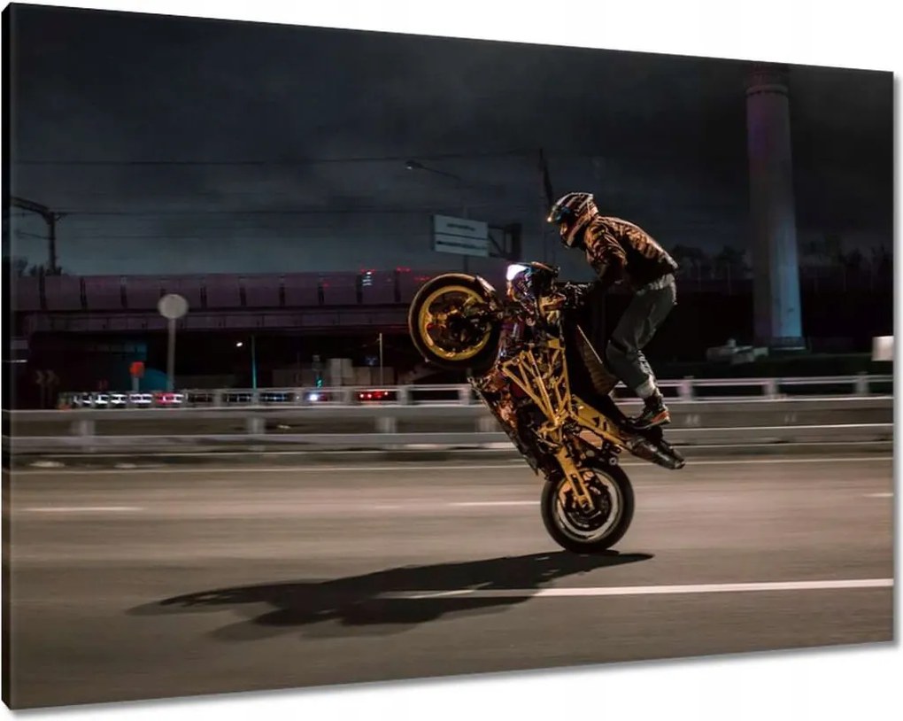 Festmények 100x70 Motorral egy keréken