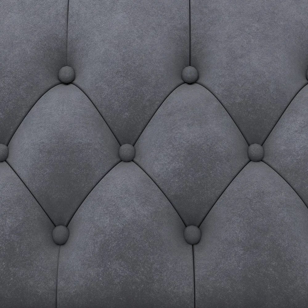 Sötétszürke bársony kinyitható kanapé 236 cm Felix – Støraa