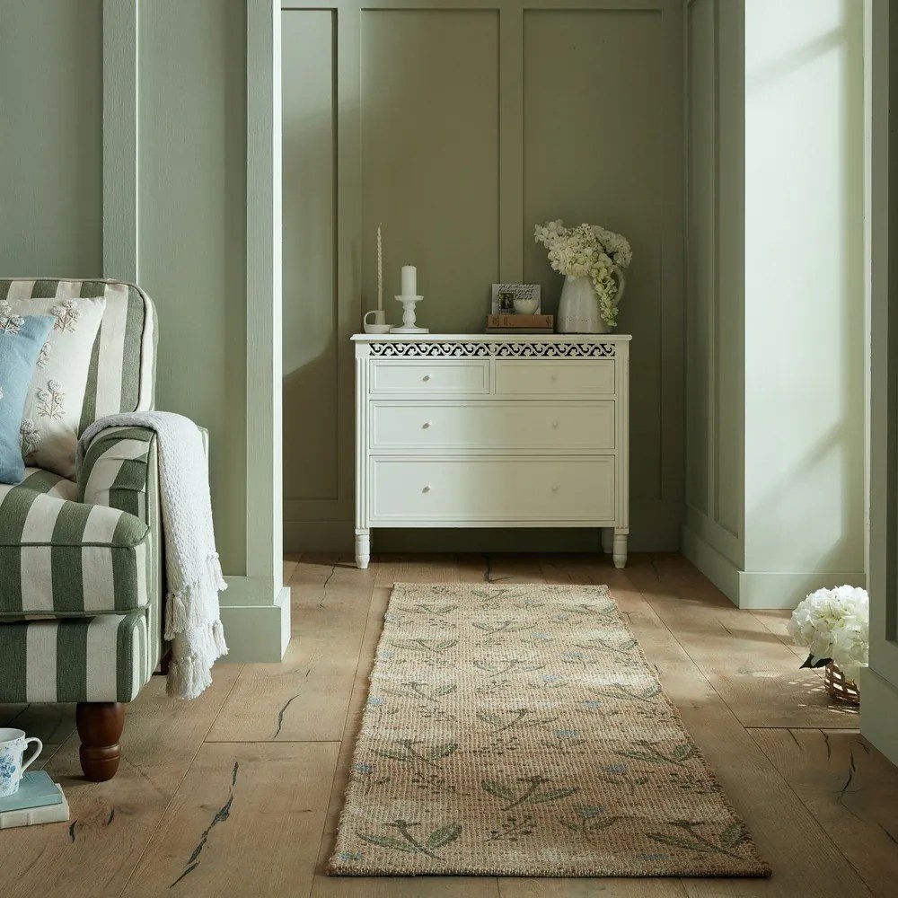 Natúr színű kézi szövésű juta keverék futószőnyeg 60x230 cm Arriana – Flair Rugs