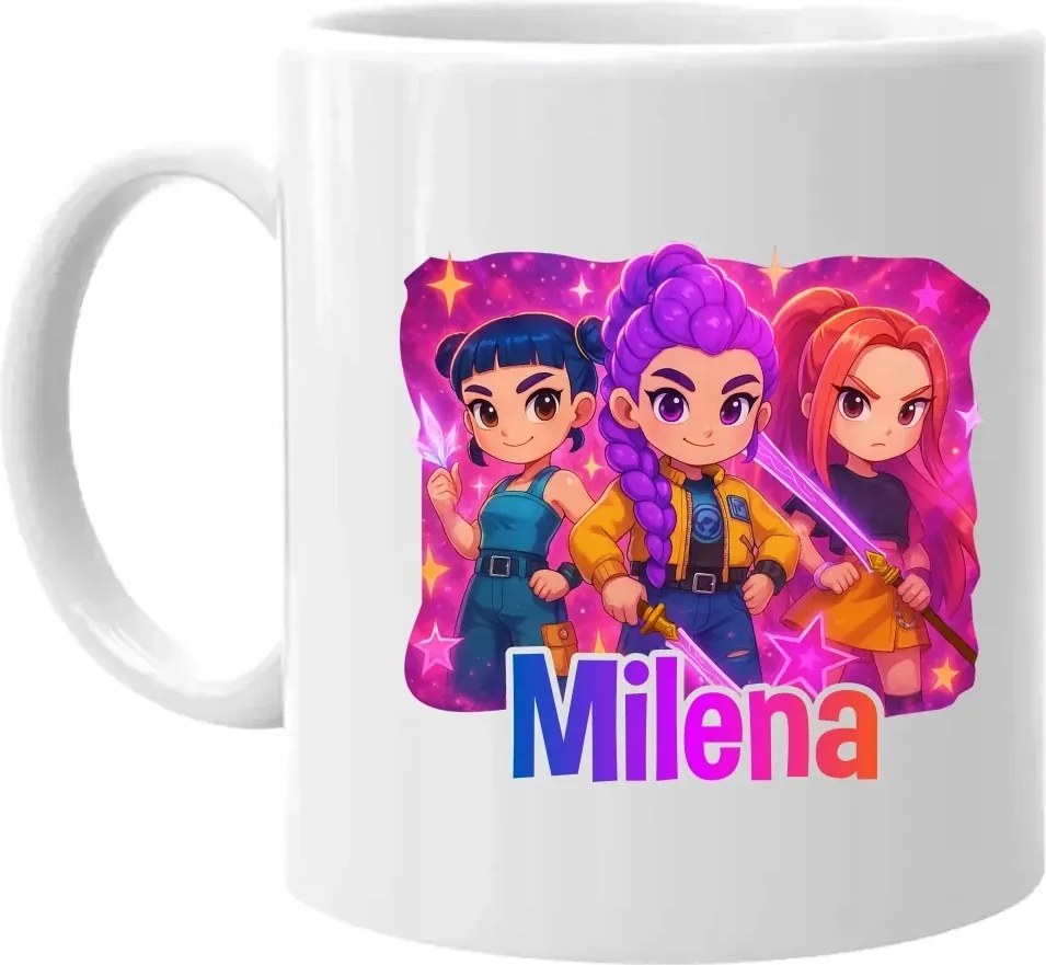 Huntrix névre szóló Ajándék Bögre a KPop Demon Hunters film rajongóinak