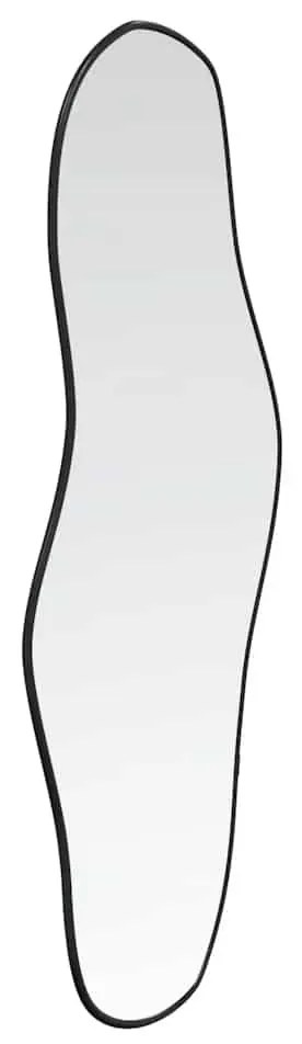 fekete falitükör 100x45 cm