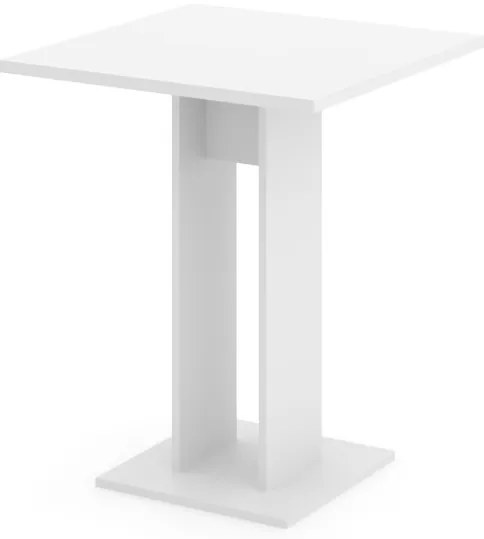 Masă EVER în alb. 67,5x67,5 cm. Înălțime: 78 cm.