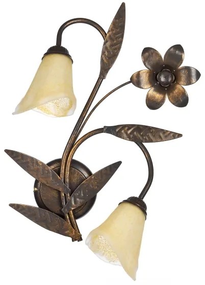 ONLI - Fali lámpa ALGA 2xE14/6W/230V bronz