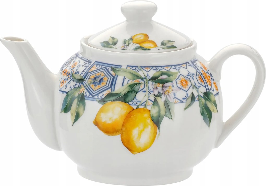 Lemon Tree porcelán elegáns teáskanna citrom motívummal 1L