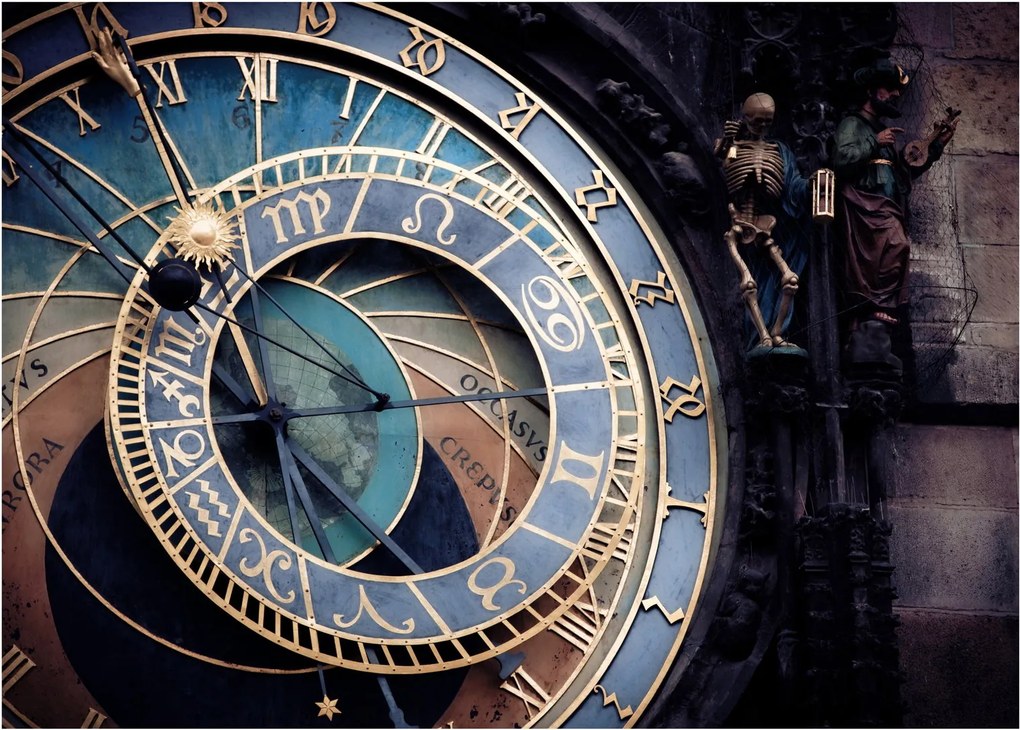 Kép - Orloj, Prága (70x50 cm)