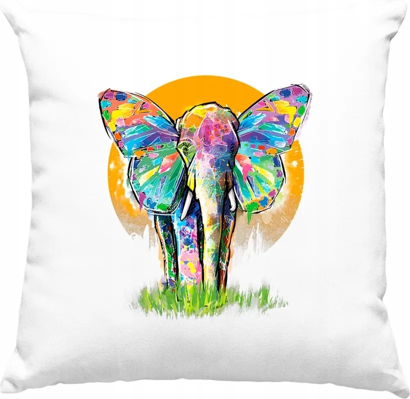 Elefánt párna Elefánt Kedves Gyerek 1 Fehér