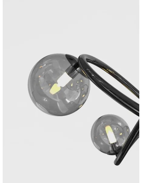 Wofi 9014-1205 - LED Felületre szerelhető csillár NANCY 12xG9/3,5W/230V fekete/króm
