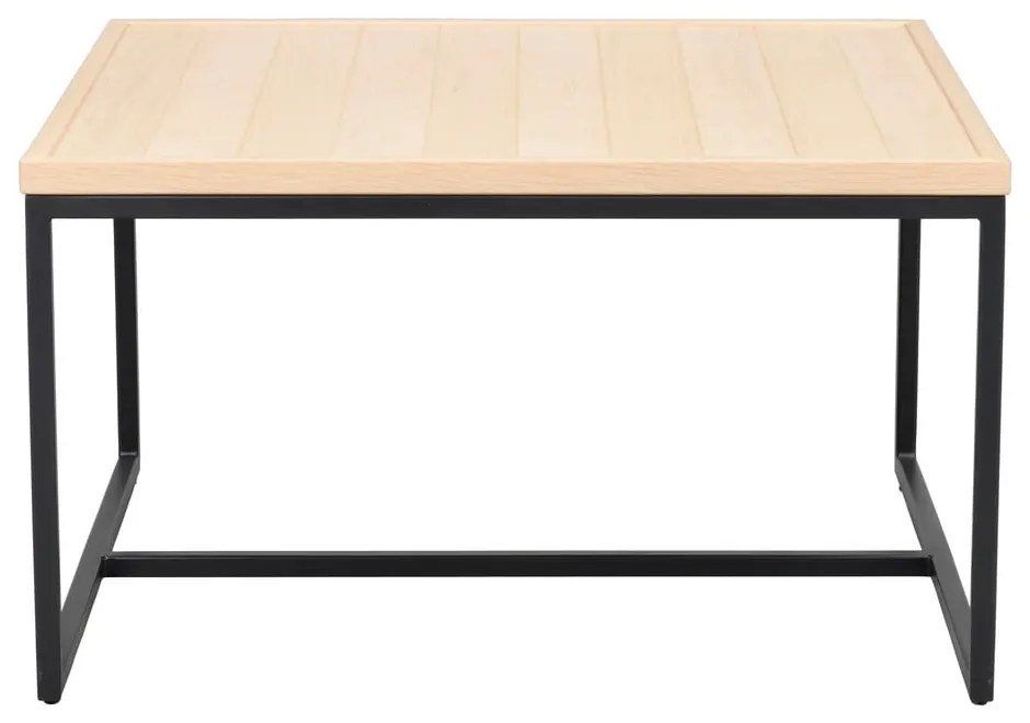 Natúr színű dohányzóasztal tölgyfa asztallappal ø 70 cm Deerfield – Rowico