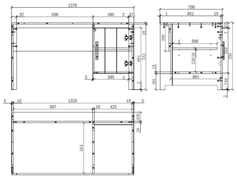 Erik fehér gyerek íróasztal - Vipack