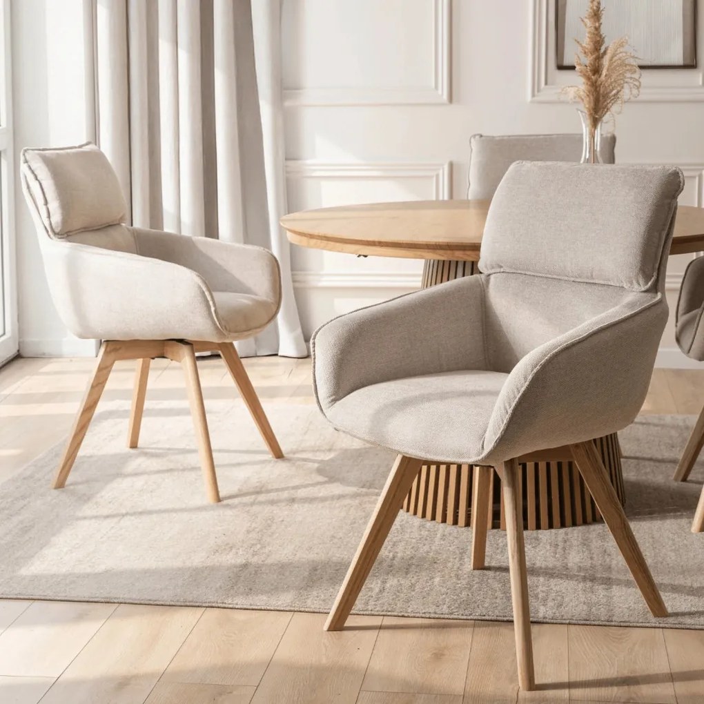 Forgó szék bézs színben, DIAS