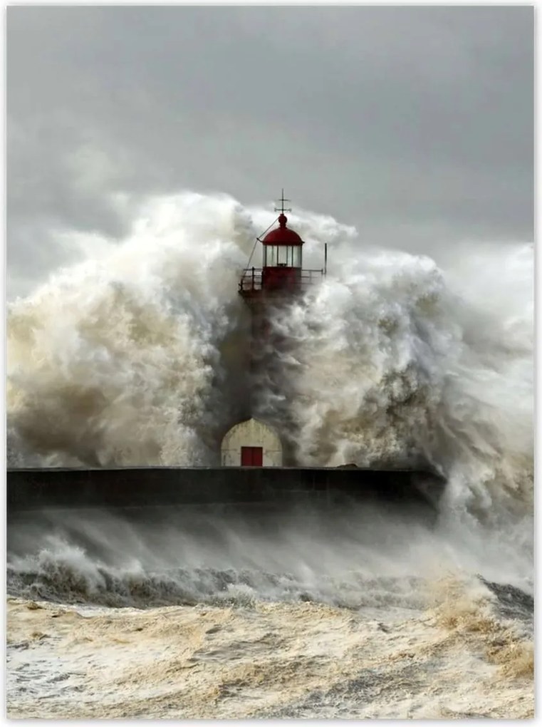 Poszterek 100x135 Világítótorony Vihar