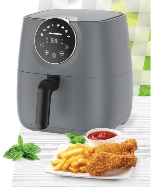 Heinner HAF-B6GREY1700 - Forrólevegős fritőz 5,7 l 1700W/230V szürke
