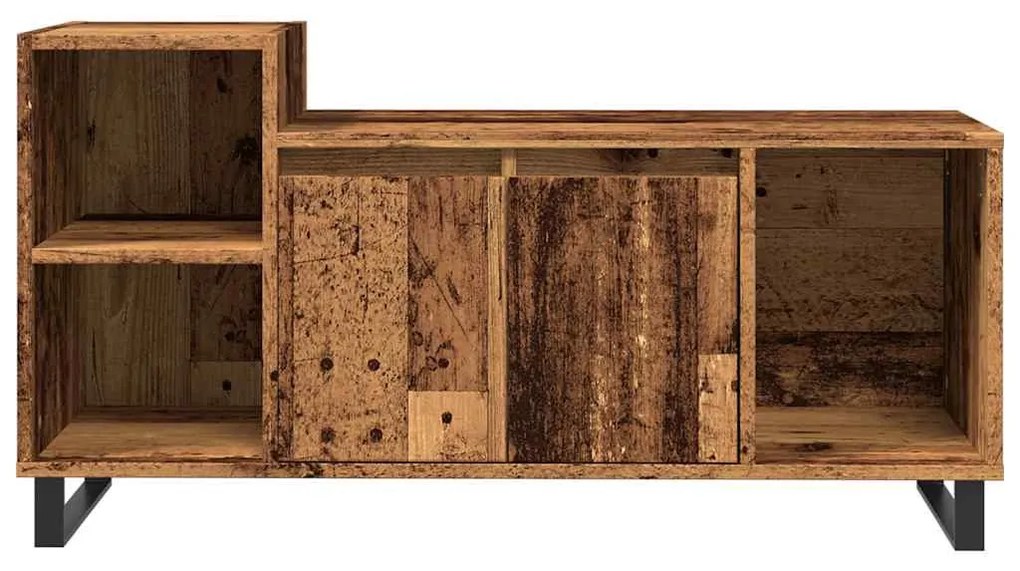 antik fa színű szerelt fa TV-szekrény 100x35x55 cm