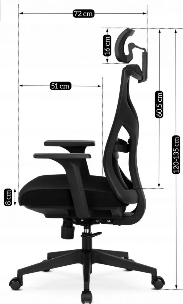 SPIRAL forgószék ergonomikus fekete