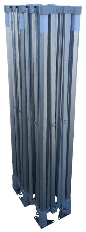 Alumínium esküvői sátor 3x6 m – elegáns és gyorsan felállítható - plusz 3 oldalfal - Piros