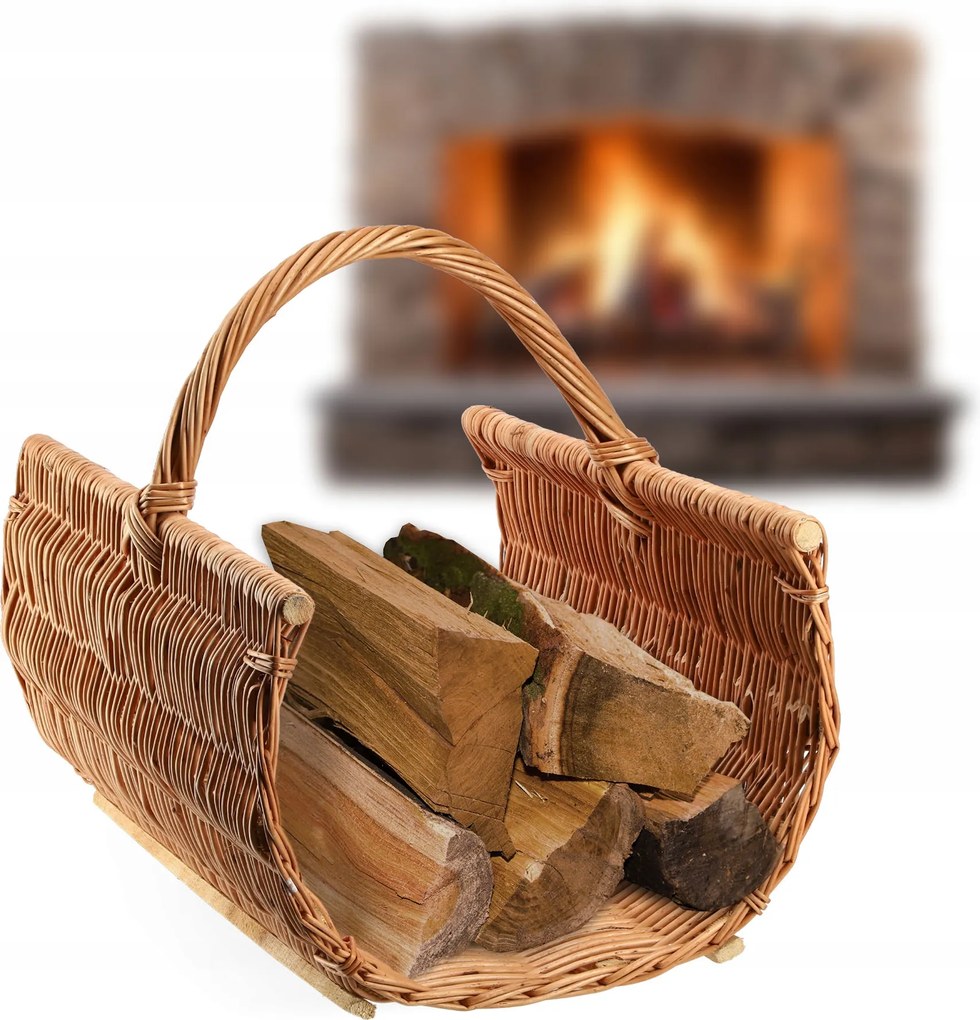 Fonott Kosár Kandalló Fa Tűzifa Tároló Kosár Kandallóhoz Erős