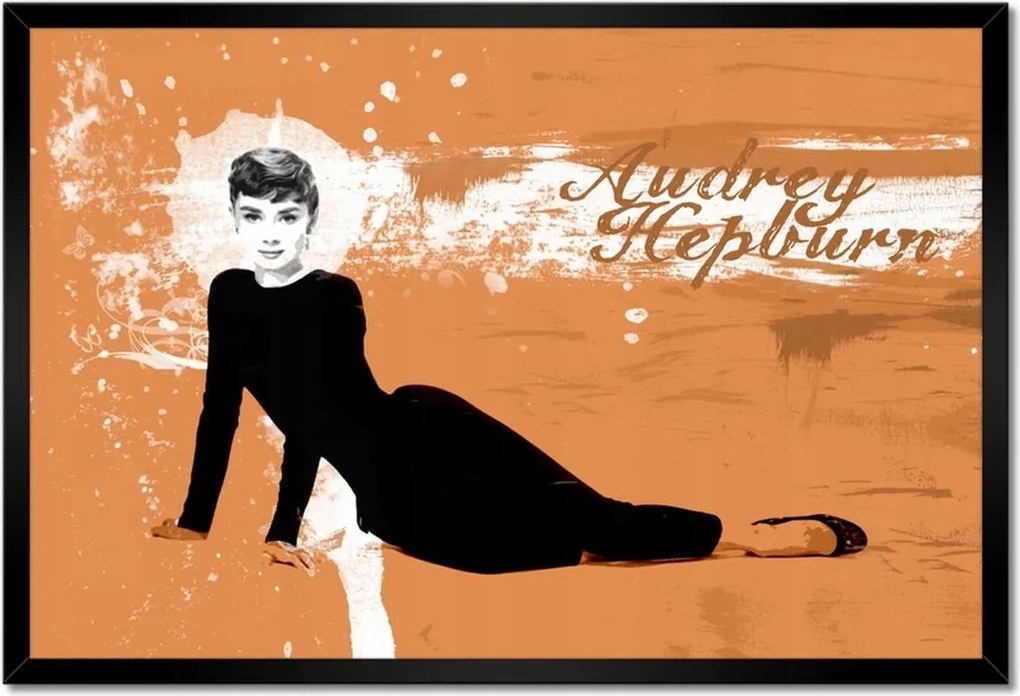 Poszterek keretben 60x40 Hepburn népszerű színésznő