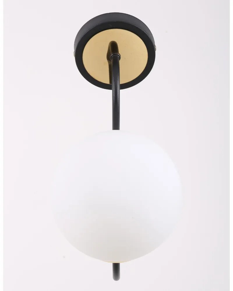 Fekete-fehér fali lámpa ø 15 cm Oslo – Squid Lighting