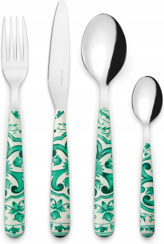 Guzzini Blues Evőeszköz szett 24 db-os szett 6 személyes Zöld