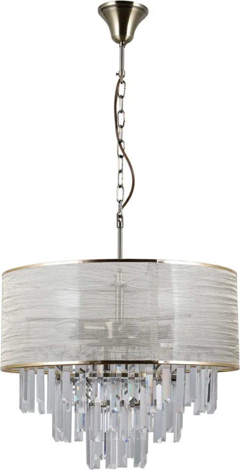 ITALUX PND-45660-8 TORREIA Kristály Függesztett Lámpa E14 IP20