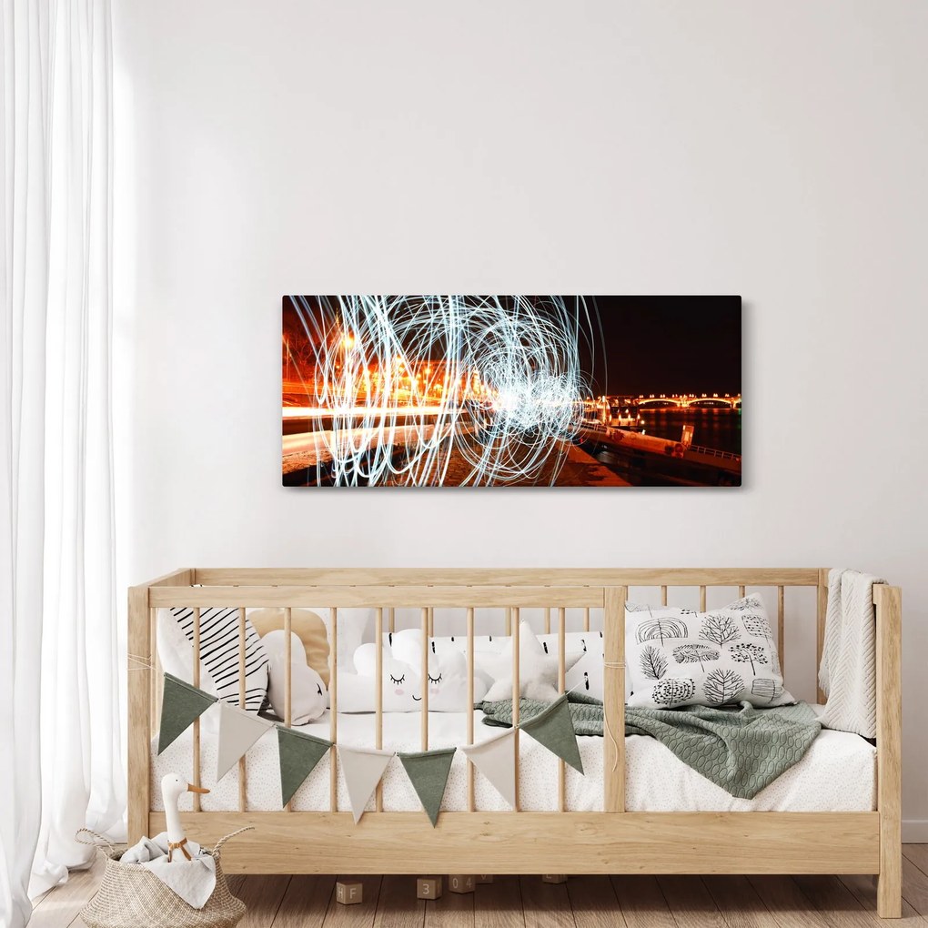 A fényhullámok képe (120x50 cm)