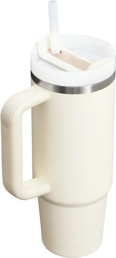 Krémszínű rozsdamentes acél termosz szívószállal 890 ml Quencher H2.O FlowState™ Tumbler Cream 2.0 – Stanley