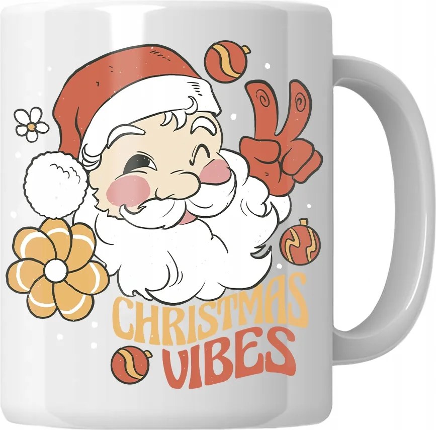 Karácsonyi bögre Vibes Ajándék Mikulásra