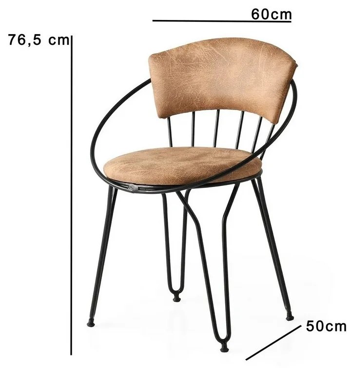 Istanbul Beige and Black étkezőszékek, 2 db
