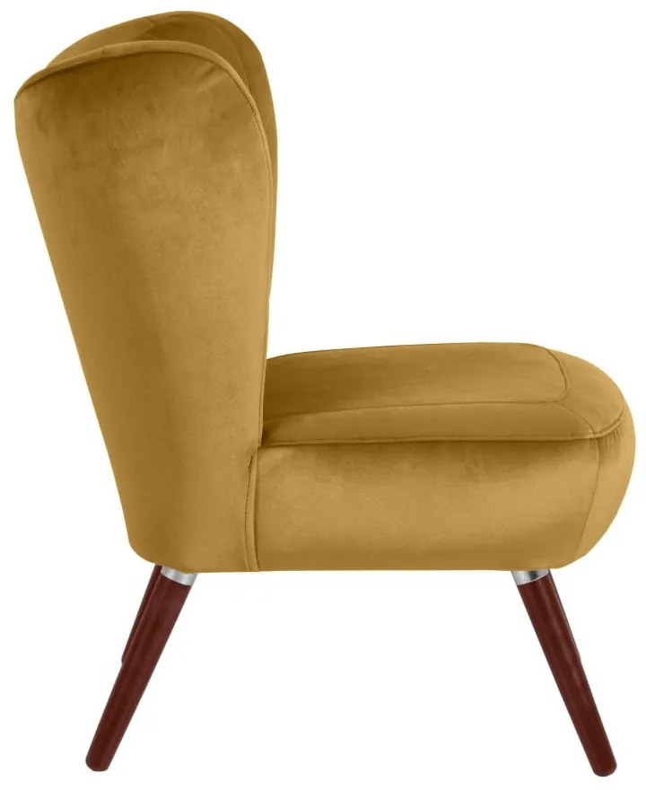 Sari Velvet sárga fotel - Max Winzer