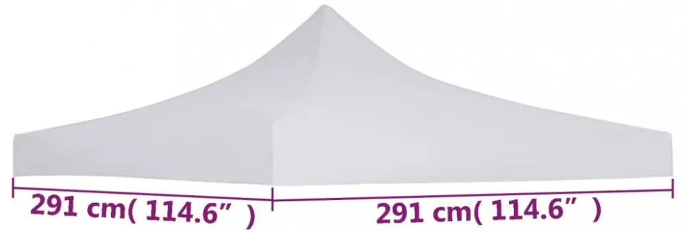 fehér tető partisátorhoz 3 x 3 m