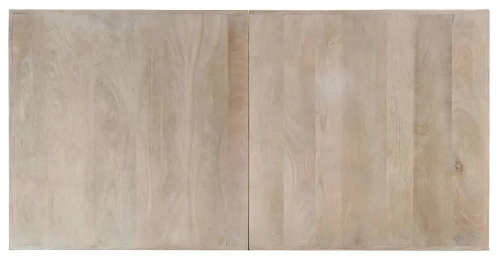Fehér tömör mangófa étkezőasztal 160 x 80 x 75 cm