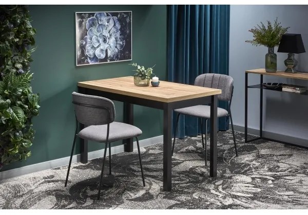 KINDOR étkezőasztal wotan tölgy/fekete