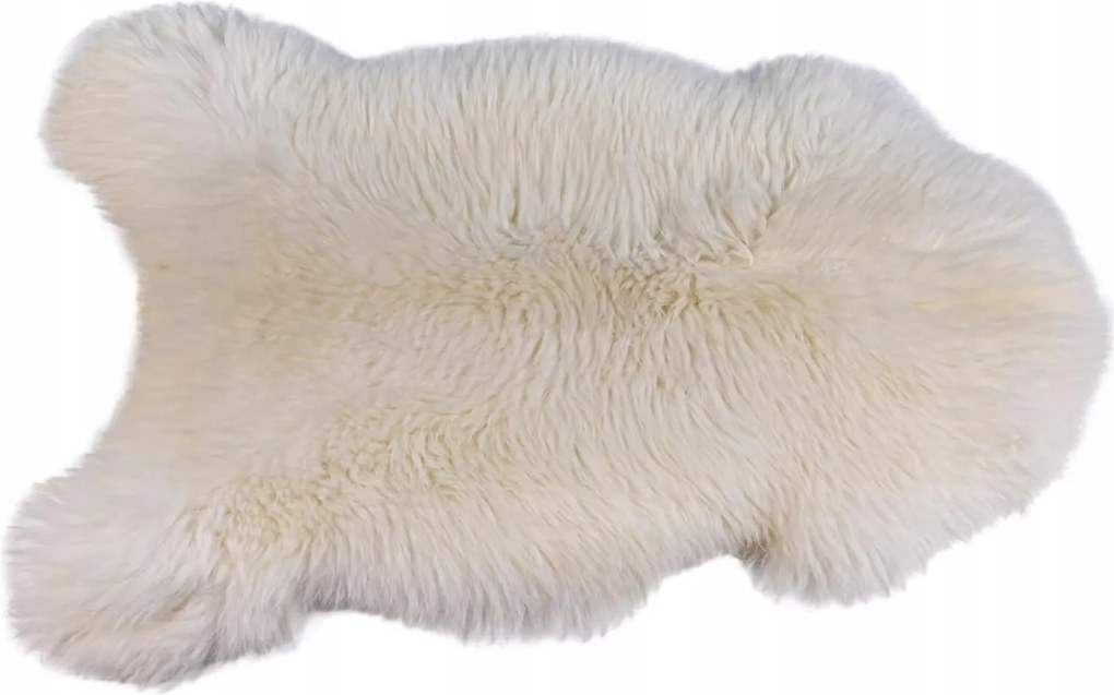 Báránybőr szőnyeg báránybőrből, természetes báránybőr, takaró M fehér