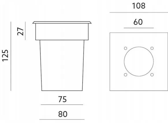 Kültéri taposólámpa ENTRADA1 1xGU10/50W/230V IP65