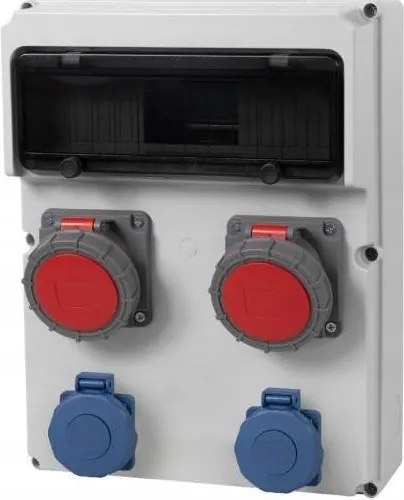 Femo kapcsolószekrény 13M 2x32A/5, 2x230V IP65