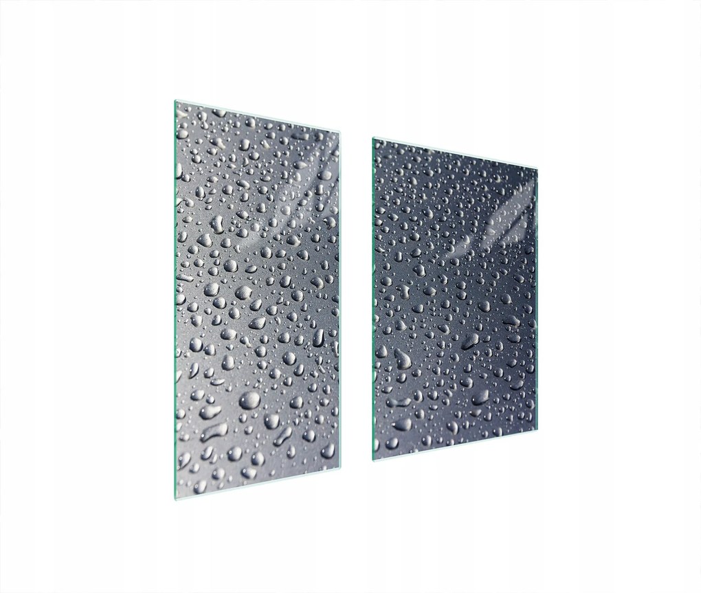 Üveg Védőlap Deszka 75x52 Cseppek Edzett Üveg