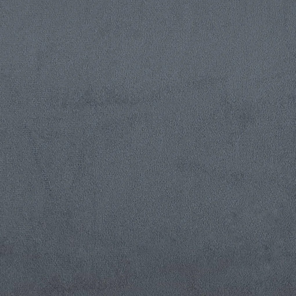 sötétszürke bársony fejtámla párna 80 cm