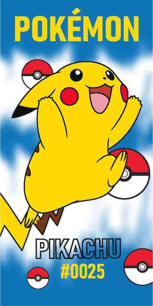 Pokémon 0025 fürdőlepedő, strand törölköző 70x140cm