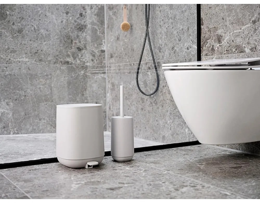 Világosszürke beton WC-kefe Time – Zone