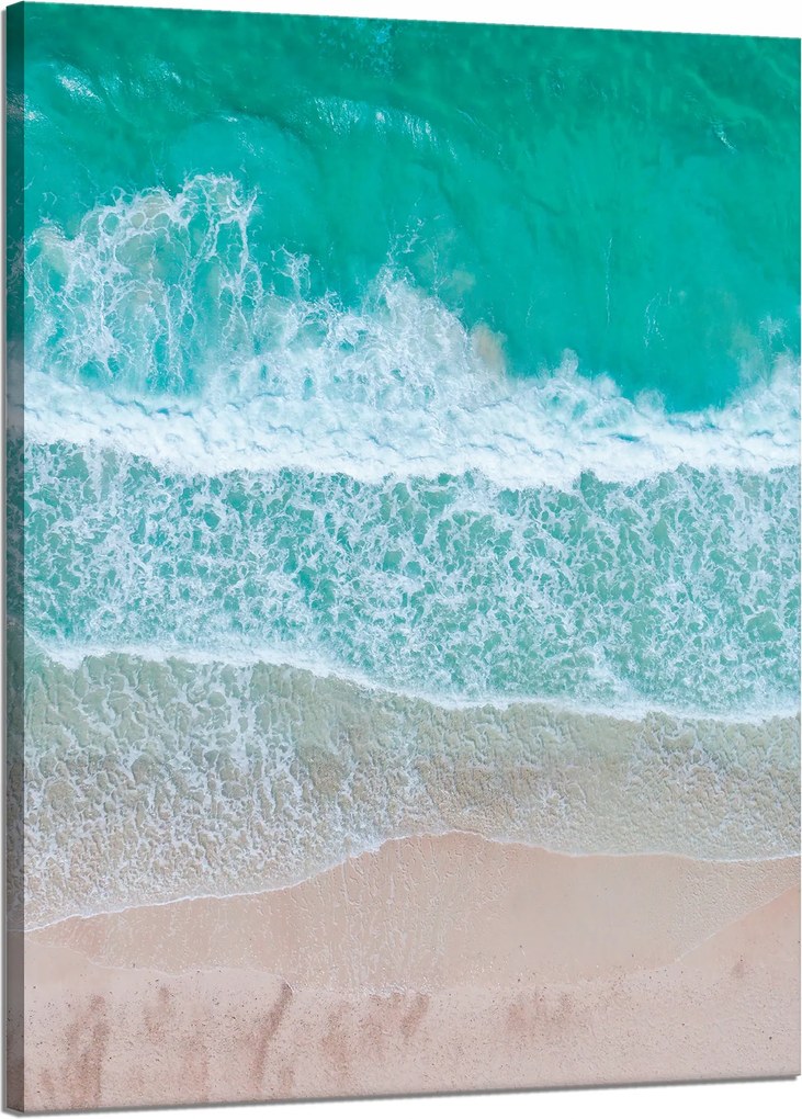 Vászonkép Tenger Hullámok Víz Tengerpart 50x70 cm Ajándéknak is tökéletes