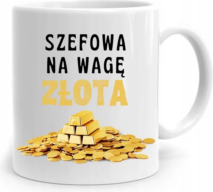 Ajándék Bögre A Főnöknek Arany Súlyú, fényképes nyomtatással