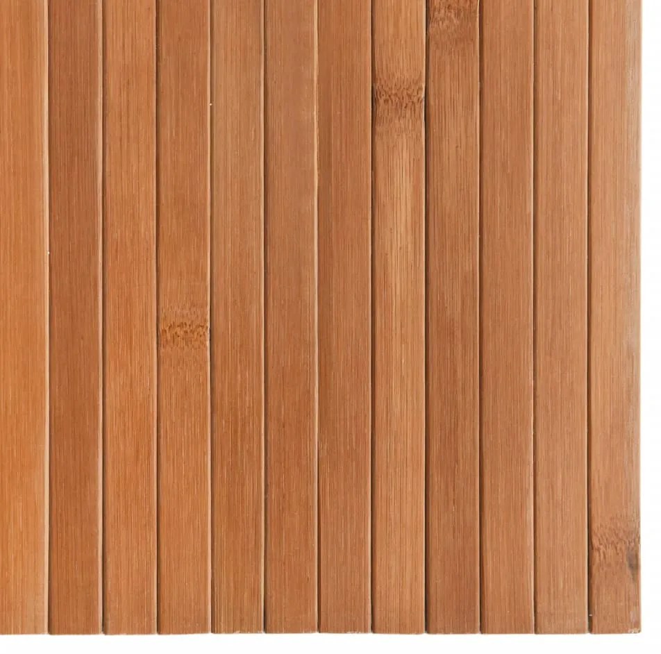 négyszögletű természetes bambusz szőnyeg 100 x 300 cm