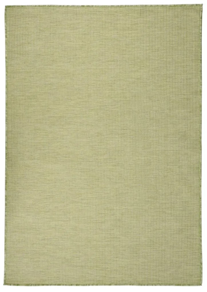 zöld lapos szövésű kültéri szőnyeg 140 x 200 cm