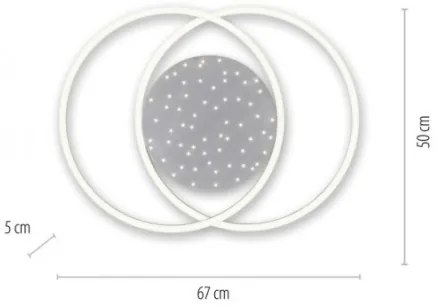 Paul Neuhaus 6025-55 - YUKI LED 48W mennyezeti dimmer, távirányítóval