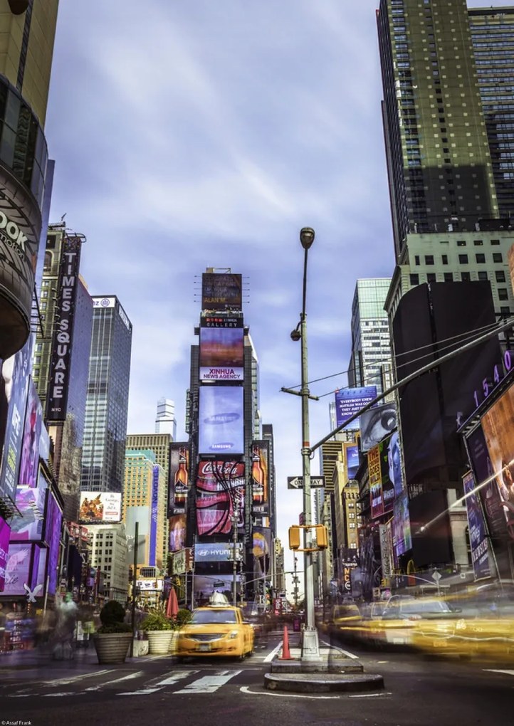 Poszter 29,7x42cm Forgalom a Times Square-en, Assaf Frank