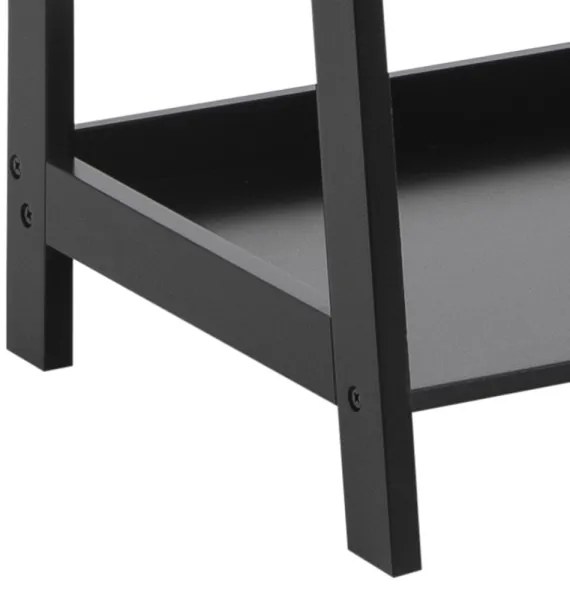 DAMON fekete könyvespolc